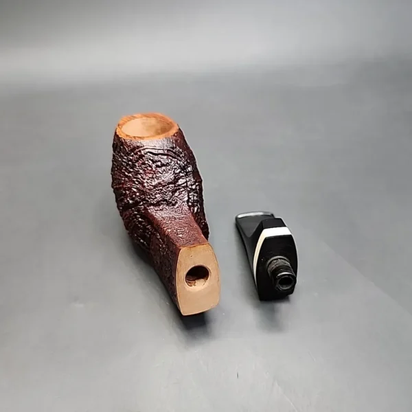 Konstantin Shekita Sandblasted Fugu Estate Briar Pipe, Unsmoked - Image 11