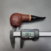 Ser Jacopo R1 Rusticated Straight Apple Estate Briar Pipe, Unsmoked - Image 11