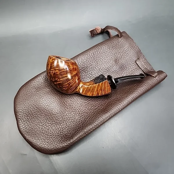 2016 Scott Klein & Steve Morrisette Smooth Bent Egg Handmade Briar Pipe, Unsmoked [SOLD] - Image 11