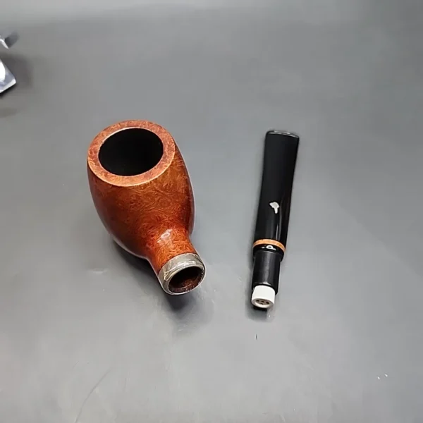 Mastro Geppetto Liscia 1 Smooth Barrel Estate Briar Pipe, 9mm, Italian Estates - Image 11