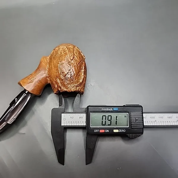 Caminetto New Dear Moustache KS Bent Egg Estate Briar Pipe - Image 11