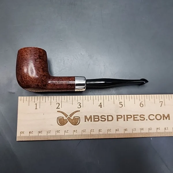 Peterson Silver Mounted Army 101 Smooth Billiard Estate Briar Pipe, Irish Estates [SOLD] - Image 11