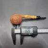 Adam Davidson Sandblasted Apple w Bamboo Estate Briar Pipe, Unsmoked [SOLD] - Image 11