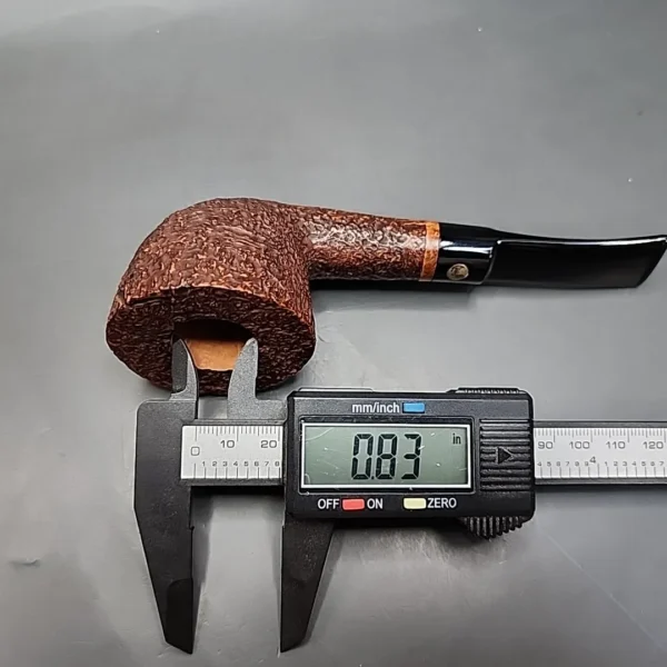 Mastro De Paja 1B Gigante, Sandblasted Bent Dublin Estate Briar Pipe, Unsmoked [SOLD] - Image 11