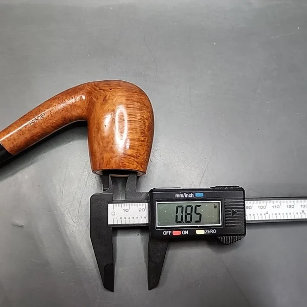 Hilson Magnum Meerschaum Lined Bent Billiard Estate Briar Pipe - Image 11