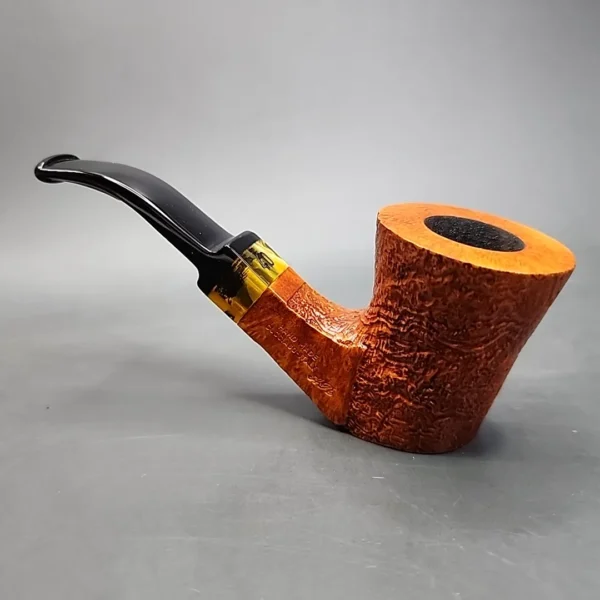 Ascorti 40th Anniversary Partially Sandblasted Dublin Sitter Estate Briar Pipe, Unsmoked - Image 11