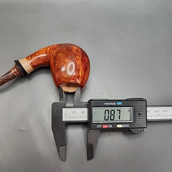 PapaBearPipes Smooth Danish Egg, Handmade Briar Pipe, New - Image 11