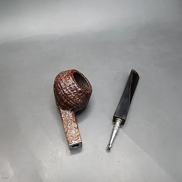 Kaywoodie Relief Grain 98B Sandblasted Bulldog Estate Briar Pipe, American Estates - Image 11