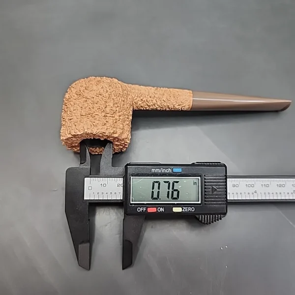 Pipe Tristan Rusticated Natural Pot Handmade Briar Pipe, New [SOLD] - Image 11