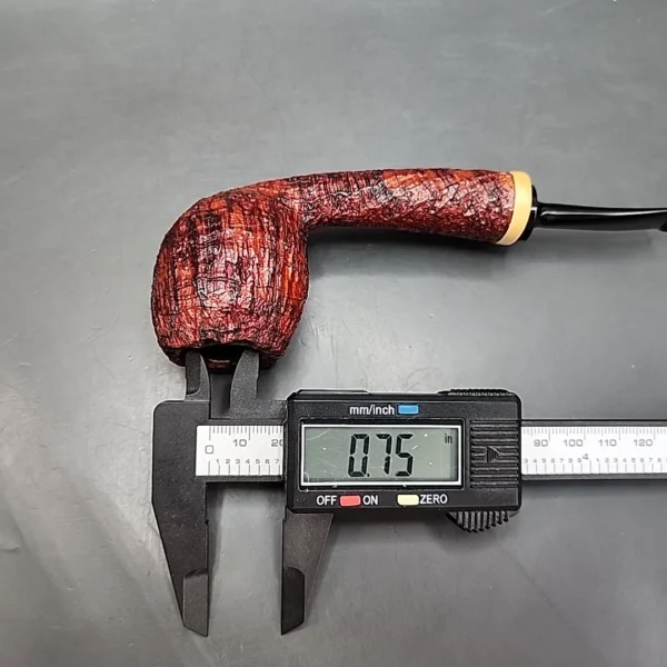Nathan Armentrout Sandblasted Danish Apple Handmade Estate Briar Pipe [SOLD] - Image 11