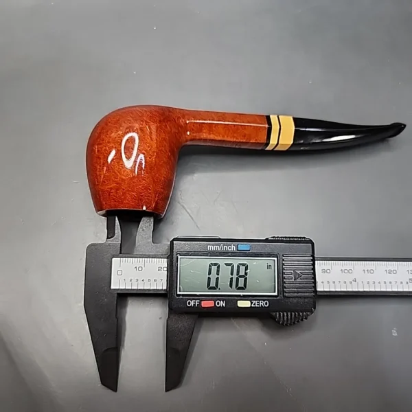 Chacom Hexagone 861 Smooth Bent Apple Estate Briar Pipe, Unsmoked [SOLD] - Image 11