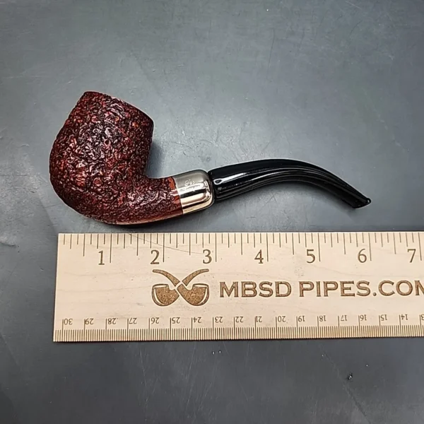 Ser Jacopo R1 Rusticated Bent Billiard Estate Briar Pipe - Image 11