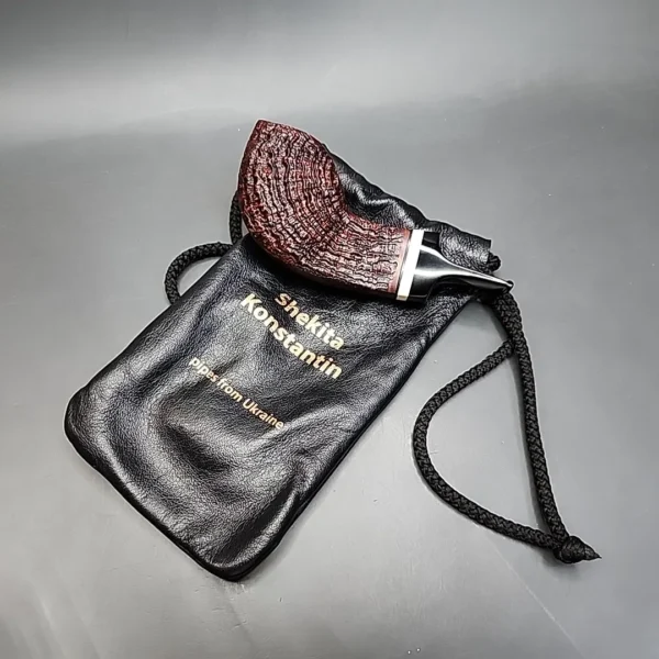 Konstantin Shekita Sandblasted Fugu Estate Briar Pipe, Unsmoked - Image 12