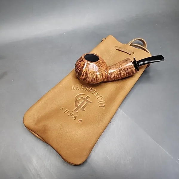 Nathan Armentrout Smooth Bent Apple Handmade Briar Pipe, New - Image 12