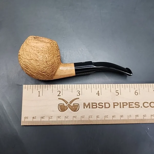 Ser Jacopo Spongia R2 Rusticated Bent Apple Estate Briar Pipe, Unsmoked - Image 12