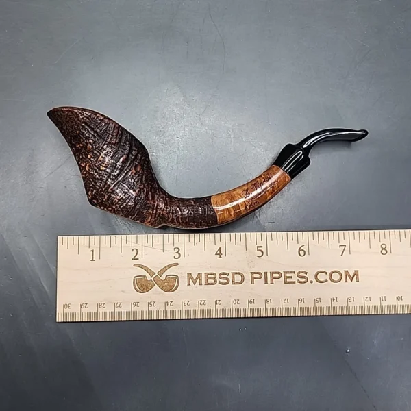 Luigi Viprati Extra Sandblasted Estate Briar Pipe, Unsmoked - Image 12