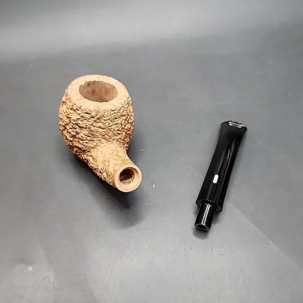 Castello Natural Virgin KK Bent Apple Estate Briar Pipe, Unsmoked [SOLD] - Image 12