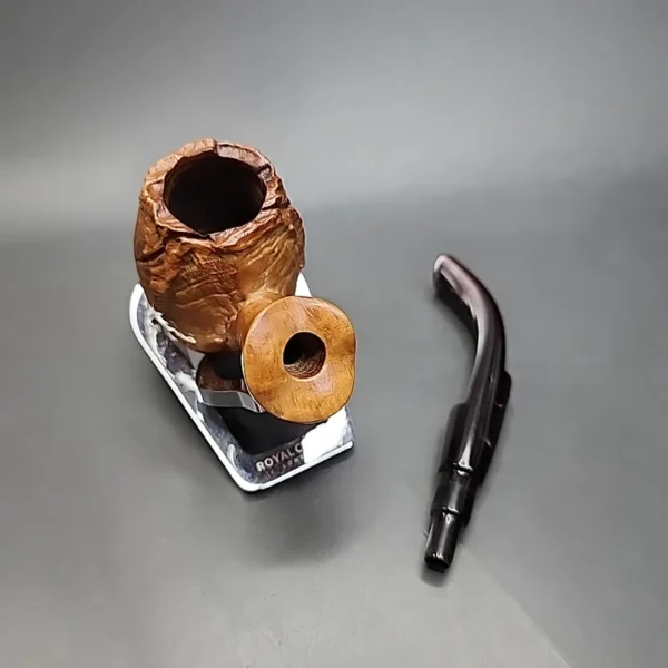 Caminetto New Dear Moustache KS Bent Egg Estate Briar Pipe - Image 12