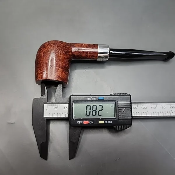 Peterson Silver Mounted Army 101 Smooth Billiard Estate Briar Pipe, Irish Estates [SOLD] - Image 12