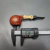 Ichi Kitahara 2016 Smooth Apple w/ Bamboo Handmade Briar Pipe, Unsmoked - Image 12