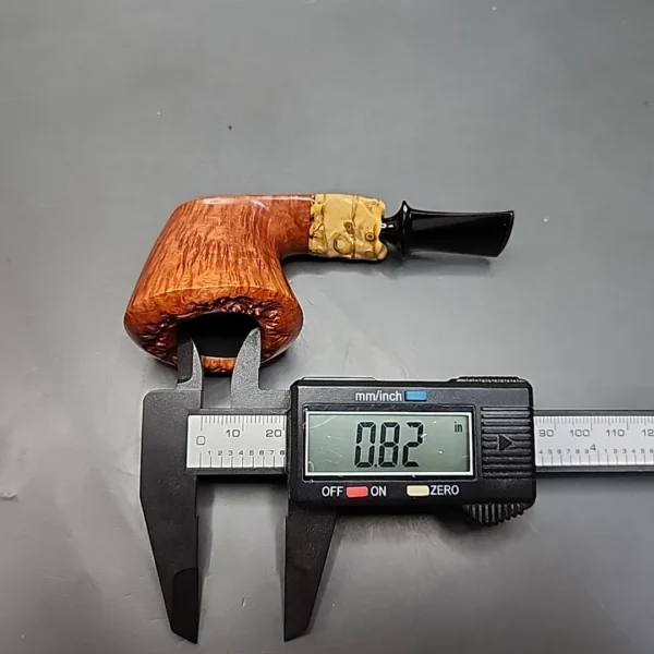 Doctor's Pipes by Roman Kovalev, Double Flash Smooth Dublin Estate Briar Pipe, Unsmoked - Image 12