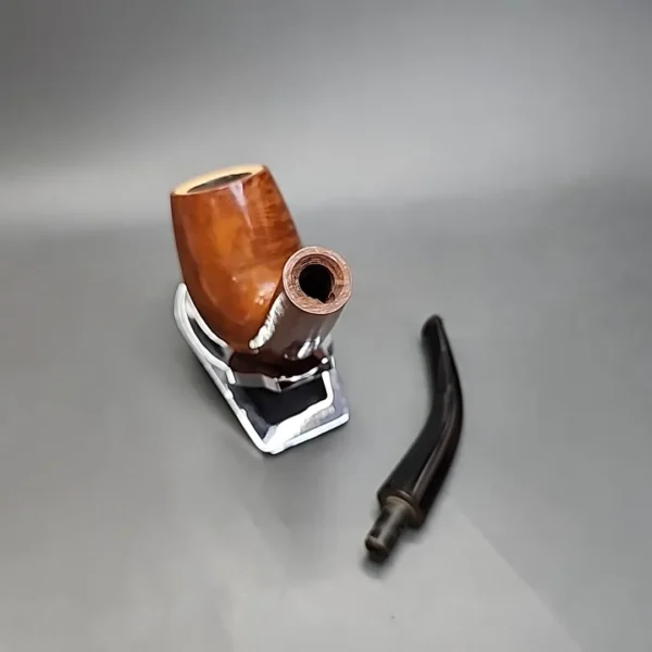 Hilson Magnum Meerschaum Lined Bent Billiard Estate Briar Pipe - Image 12