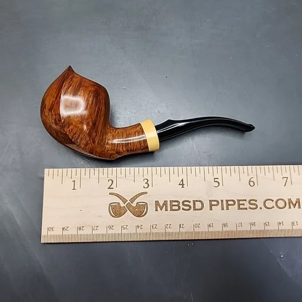 Tonni Nielsen Grade 7 Sparrow, Smooth Bent Estate Briar Pipe, Unsmoked [SOLD] - Image 12