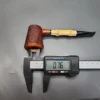 Dave Neeb Sandblasted Dublin with Bamboo Handmade Briar Pipe, New - Image 12