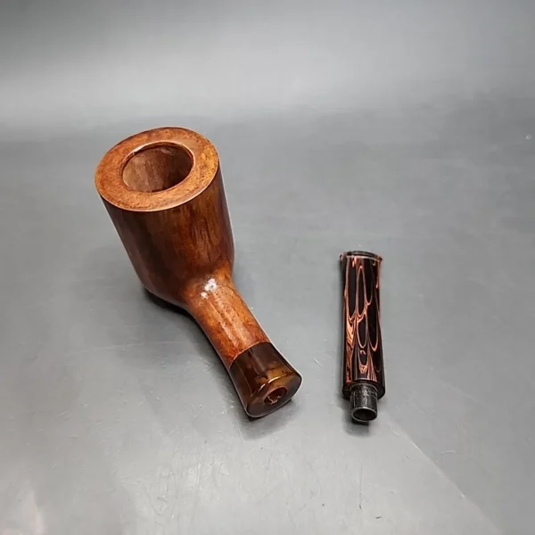Dave Neeb Smooth Billiard Handmade Briar Pipe, New [SOLD] - Image 12