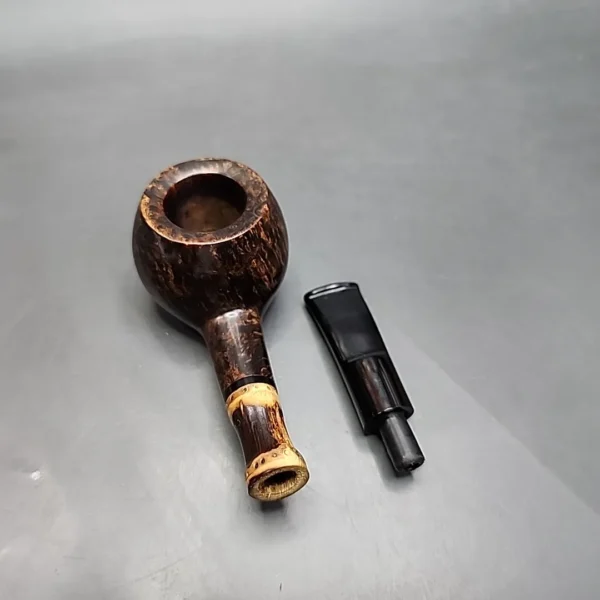 Volkan 7 Smooth Prince w Bamboo, Estate Briar Pipe, Italian Estates - Image 12