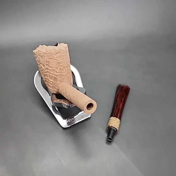 Pipe Tristan Sandblasted Straight Dublin Handmade Briar Pipe, New [SOLD] - Image 12