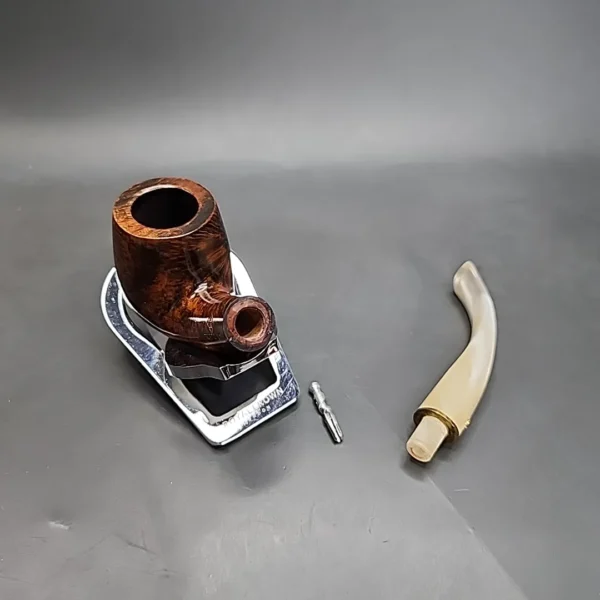 BBB Tortoise 304 Smooth Bent Billiard Estate Briar Pipe, Unsmoked - Image 11