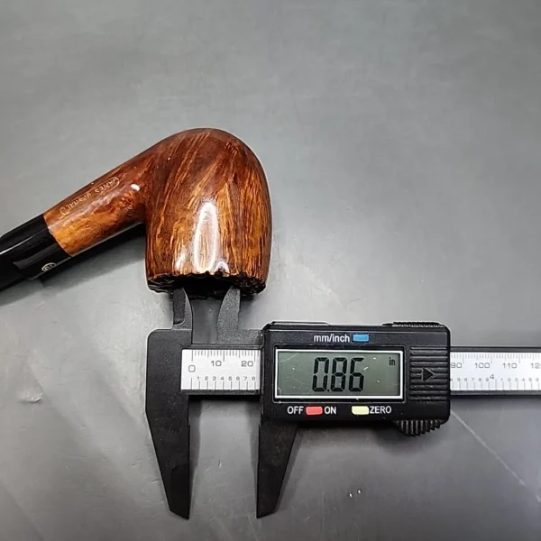James Upshall P grade Smooth Bent Billiard Estate Briar Pipe, English Estates [SOLD] - Image 12