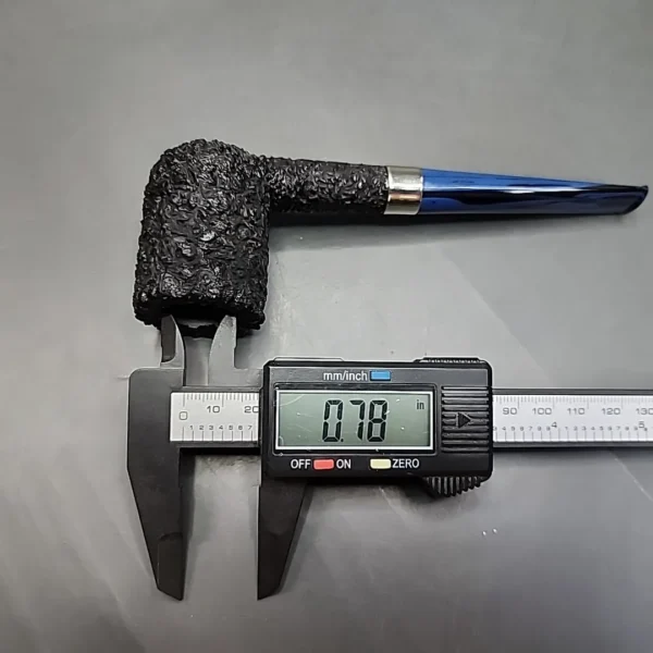Pipe Tristan Rusticated Straight Billiard Handmade Briar Pipe, New [SOLD] - Image 12