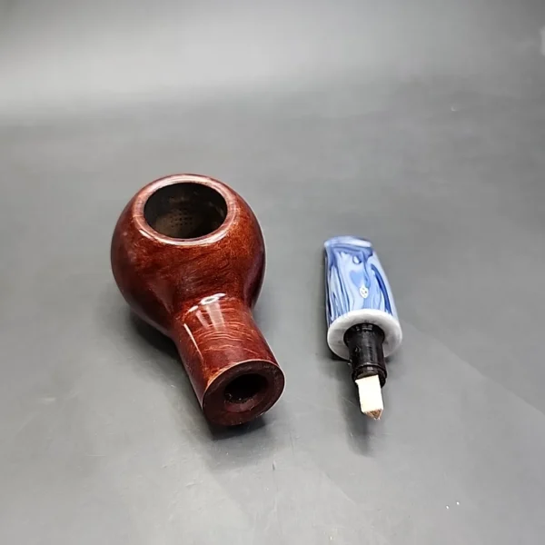 Savinelli Oceano 320 KS Smooth Author Estate Briar Pipe, 6mm, Italian Estates - Image 12