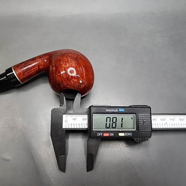 Vauen 3213 Smooth Bent Apple Estate Briar Pipe Unsmoked, 9mm - Image 12