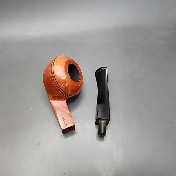 BBB Sovereign Smooth Bent Bulldog Estate Briar Pipe Unsmoked - Image 12