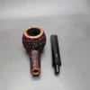 Radice Rind Partially Rusticated Bent Prince Estate Briar Pipe, Italian Estates - Image 12