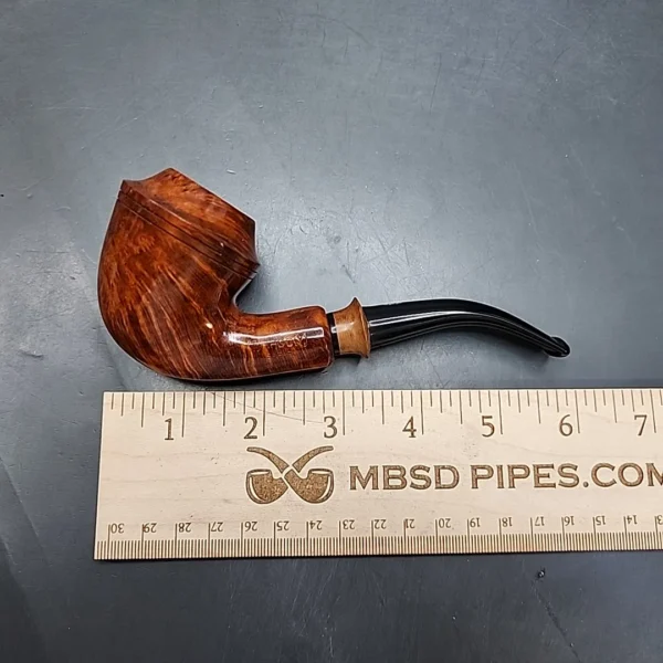 Chacom Safari 1A Smooth Bent Rhodesian Estate Briar Pipe, Unsmoked - Image 12