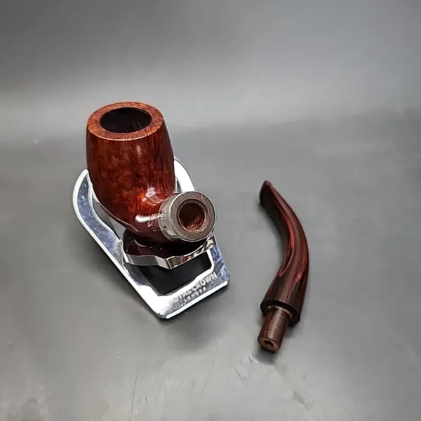 Astleys of London Les Wood Smooth Bent Billiard Estate Briar Pipe, Unsmoked [SOLD] - Image 12