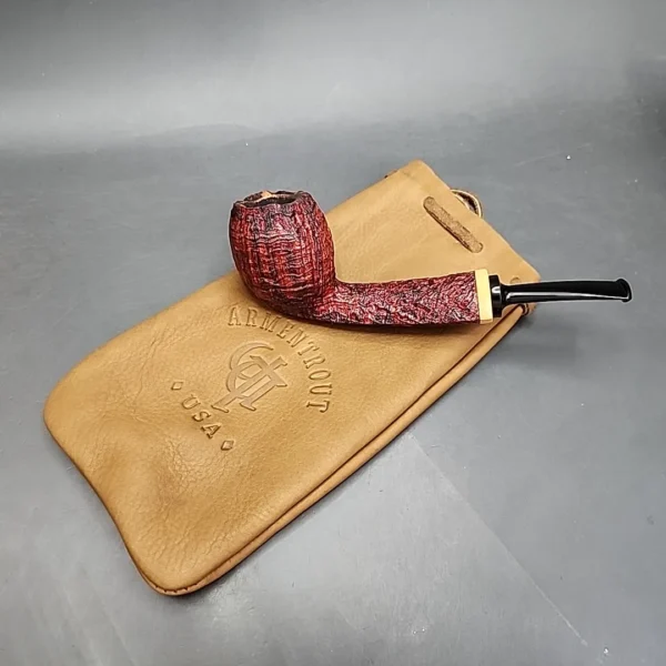 Nathan Armentrout Sandblasted Danish Apple Handmade Estate Briar Pipe [SOLD] - Image 13