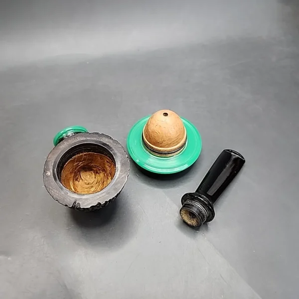 Karim Calabash Sitter Handmade Pipe, New - Image 13