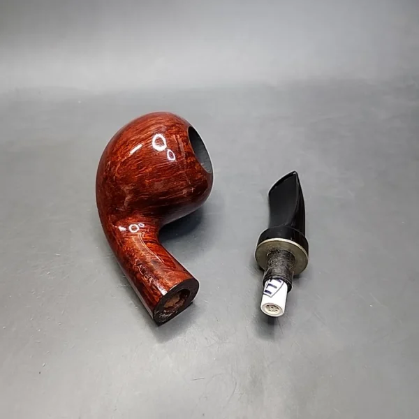 Vauen 3213 Smooth Bent Apple Estate Briar Pipe Unsmoked, 9mm - Image 13
