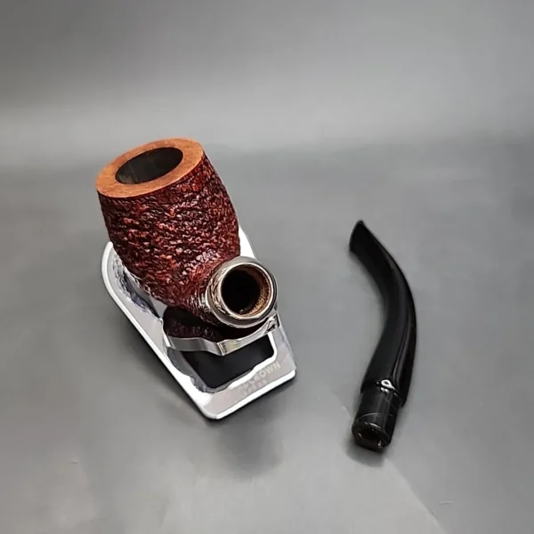Ser Jacopo R1 Rusticated Bent Billiard Estate Briar Pipe - Image 13