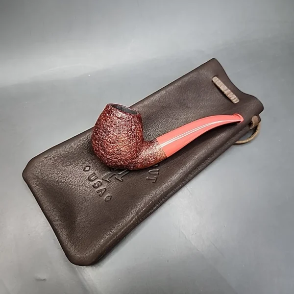 Nathan Armentrout Sandblasted Bent Egg Handmade Briar Pipe, New - Image 13