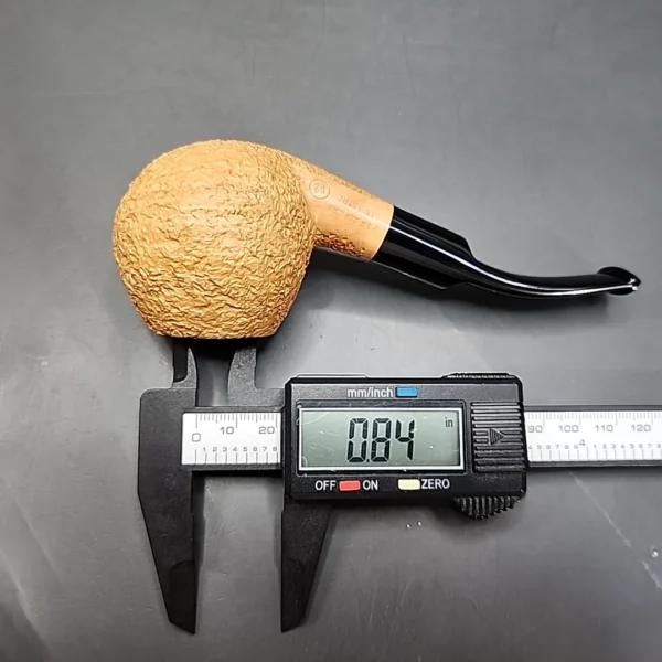 Ser Jacopo Spongia R2 Rusticated Bent Apple Estate Briar Pipe, Unsmoked - Image 13