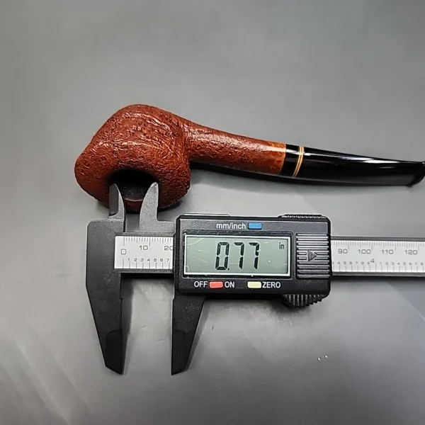 Smio Satou Sandblasted Bent Dublin Estate Briar Pipe - Image 13