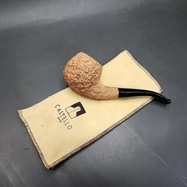 Castello Natural Virgin KK Bent Apple Estate Briar Pipe, Unsmoked [SOLD] - Image 13