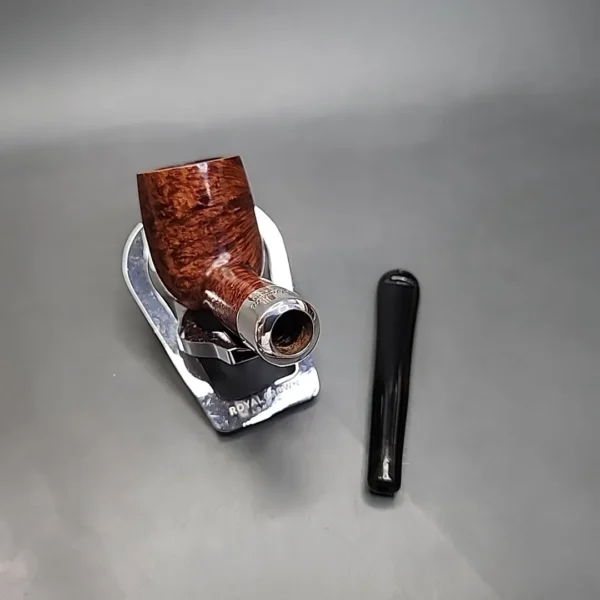 Peterson Silver Mounted Army 101 Smooth Billiard Estate Briar Pipe, Irish Estates [SOLD] - Image 13