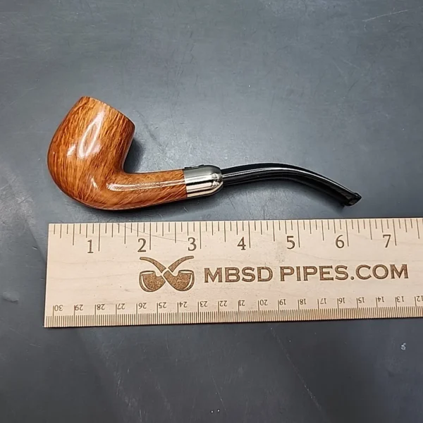 Savinelli 130th Anniversary Smooth Bent Billiard Estate Briar Pipe, Unsmoked - Image 13